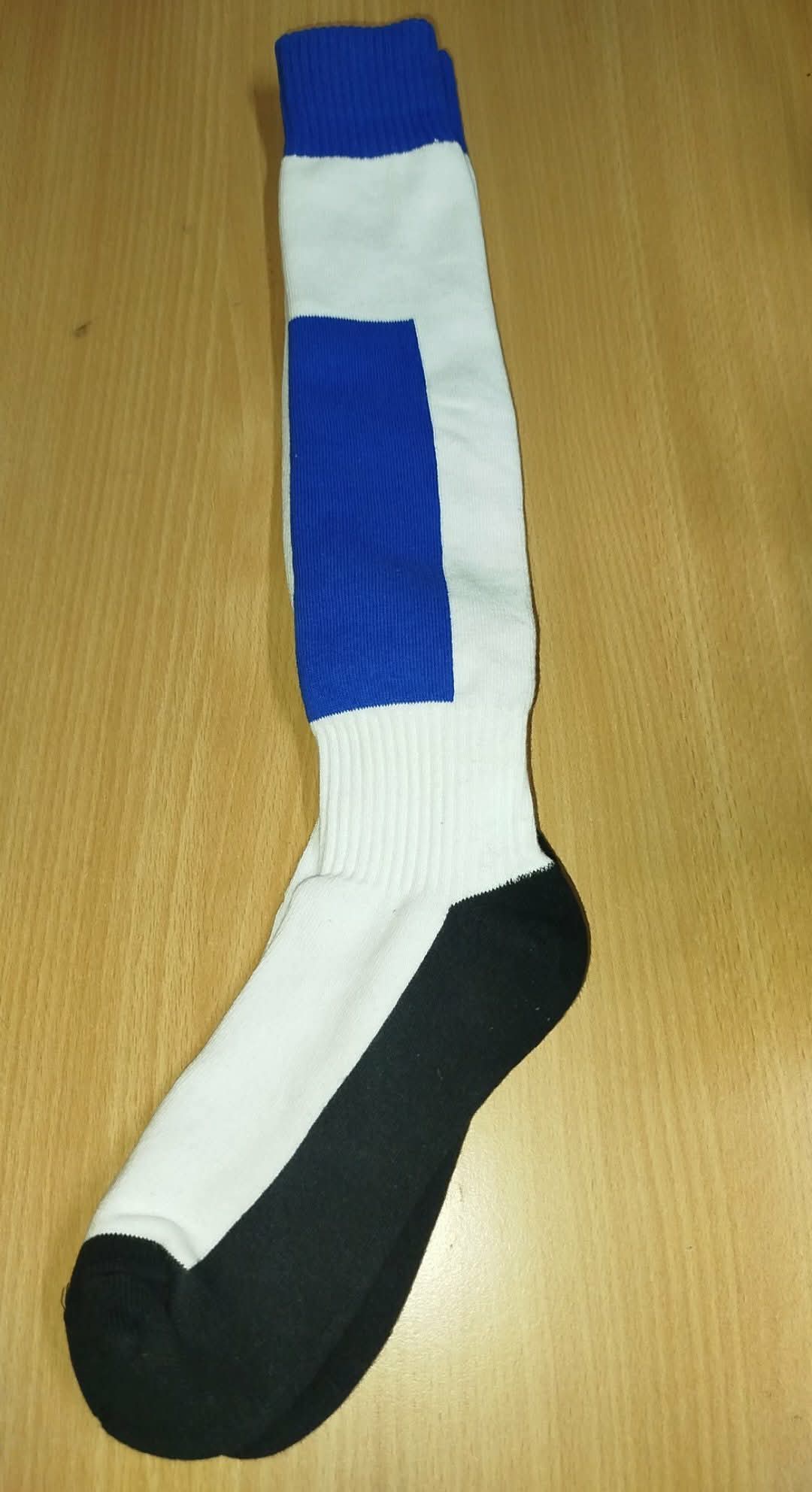 Socks blue/white long sock