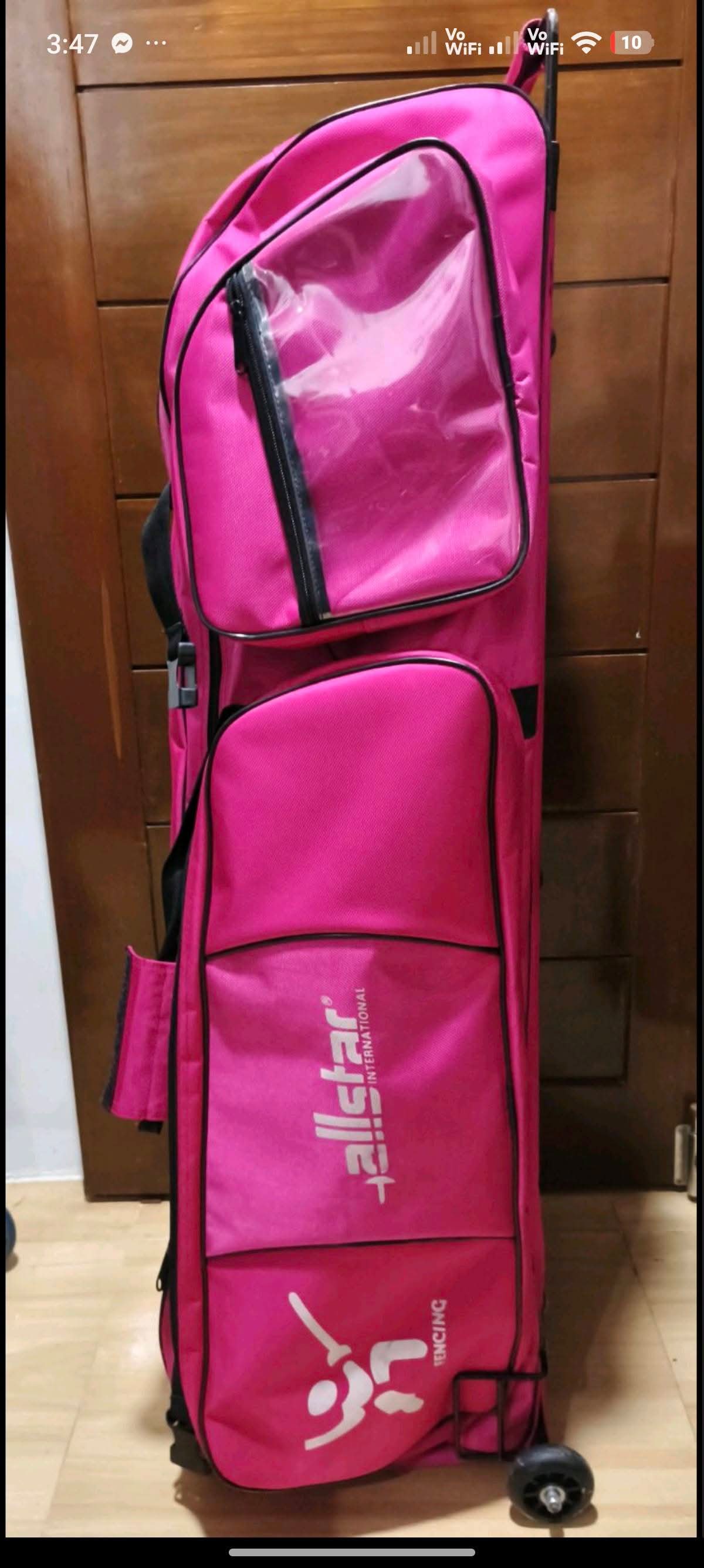 Allstar Fencing Bag with Wheels- Pink